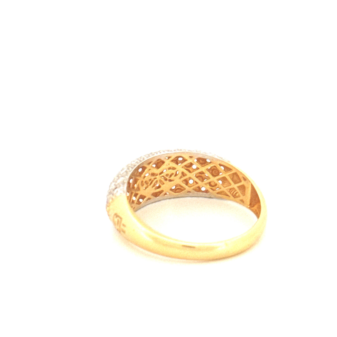 Ring Gelbgold &amp; Weissgold 18k - Ziba Mesle Almas (Schön, wie Diamanten)
