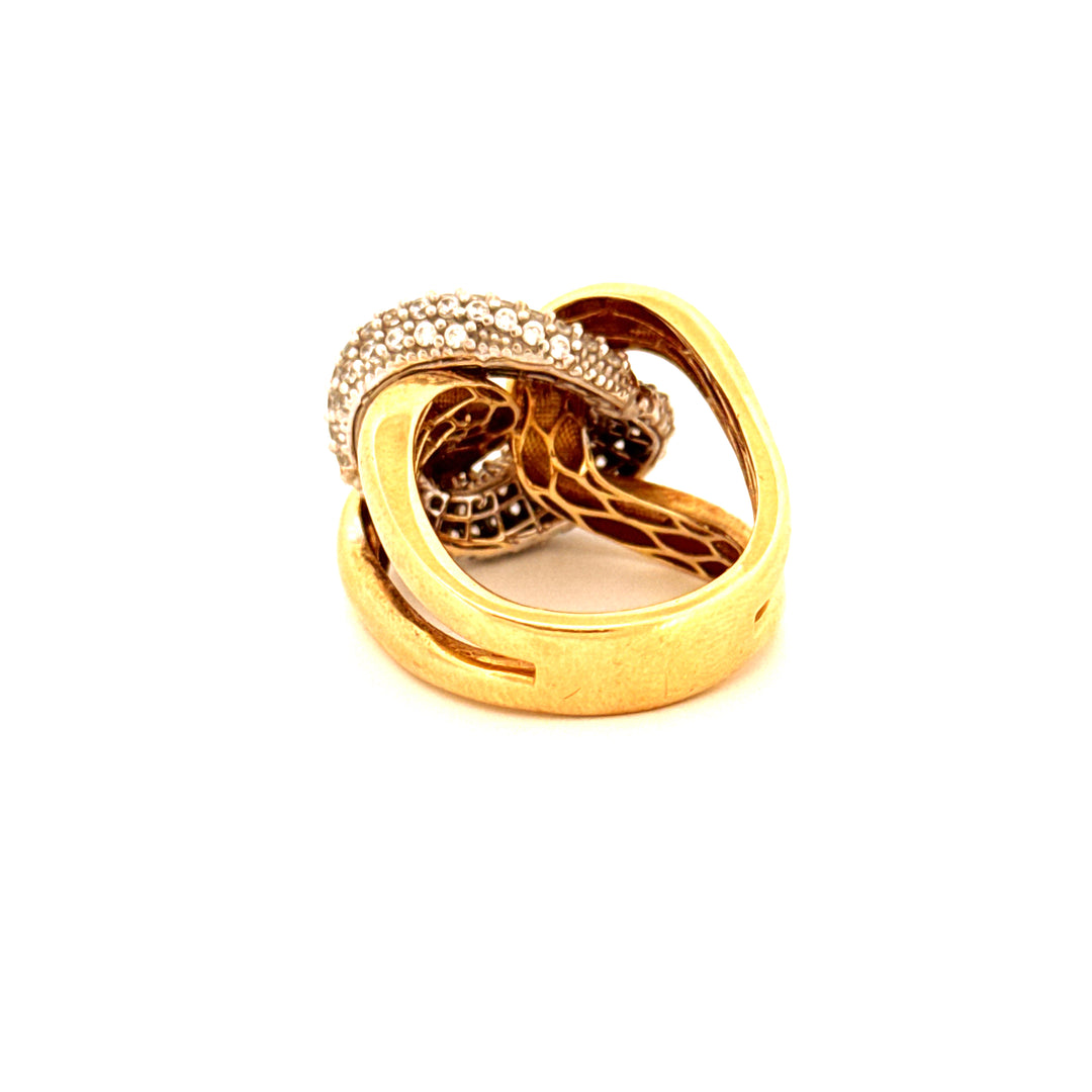 Ring Gelbgold 18k - Halgheh-ye Hamahang (Harmonische Verschlingung)