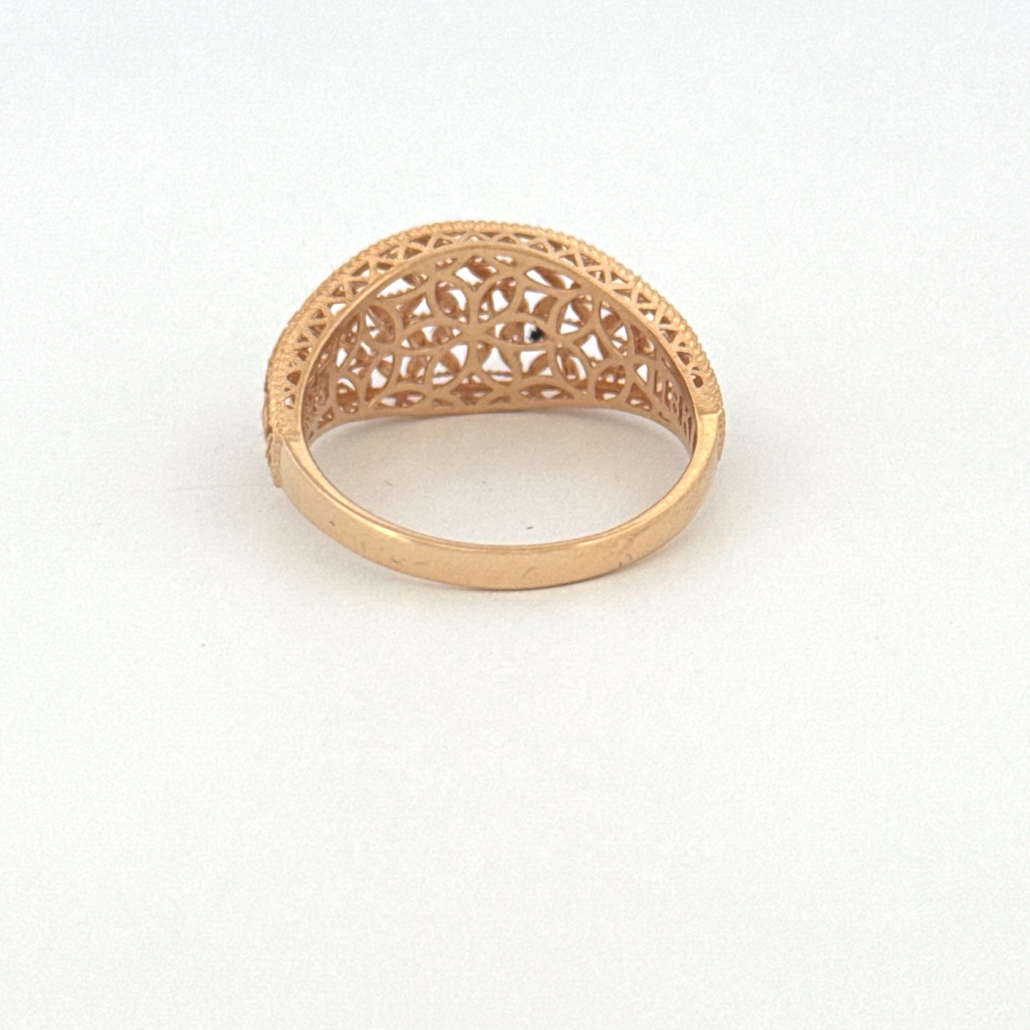 Ring Gelbgold 18k – Golbarg-e Pichideh (Verflochtene Blüte)
