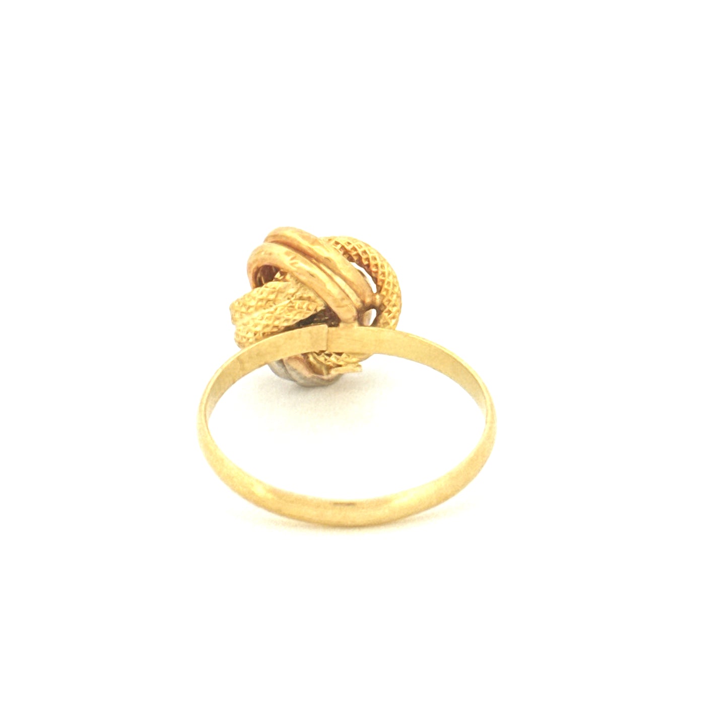 Ring Gelbgold & Weissgold 18k - Der gordische Knoten