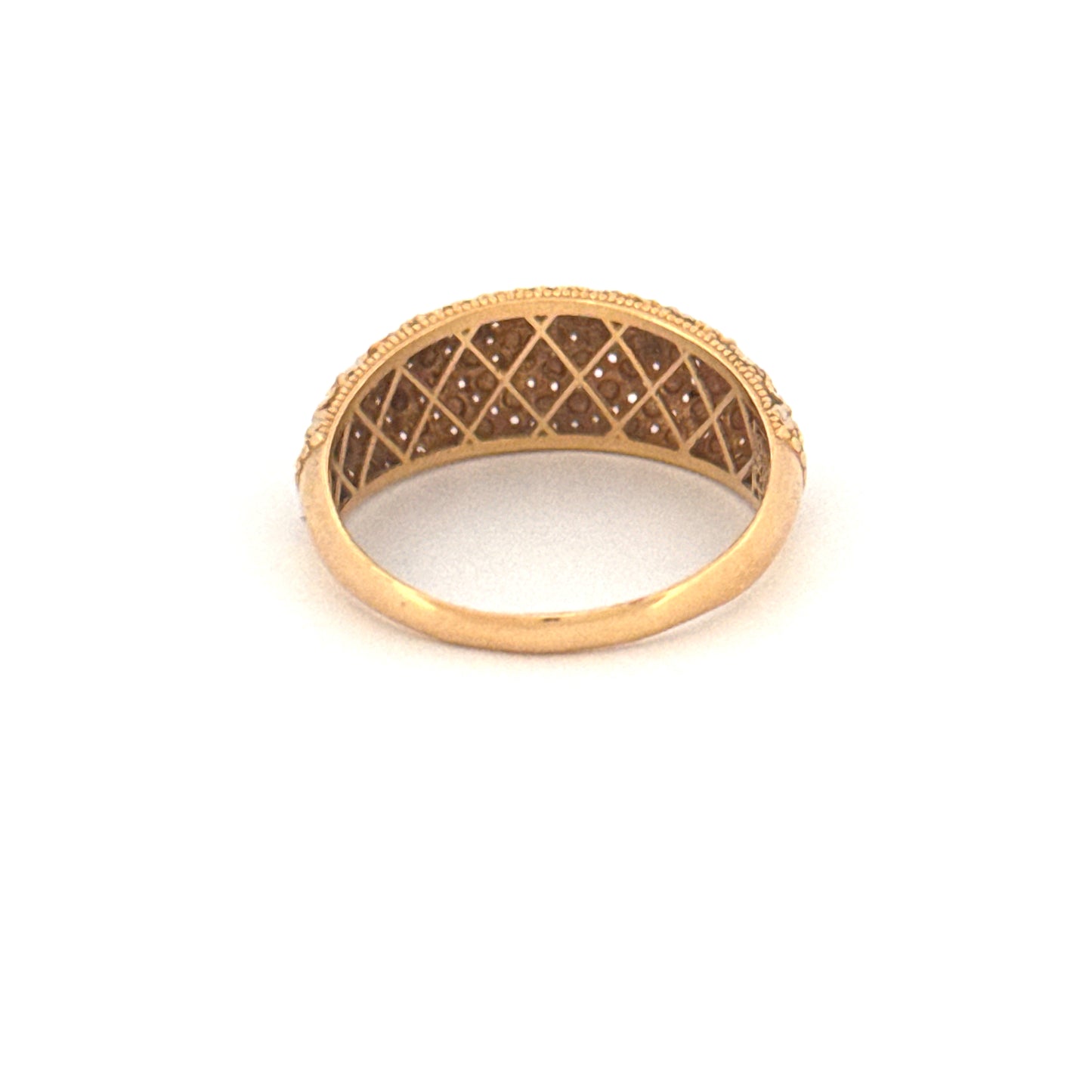 Ring Gelbgold & Weissgold 18k - Moj-e Tala (Goldene Welle)