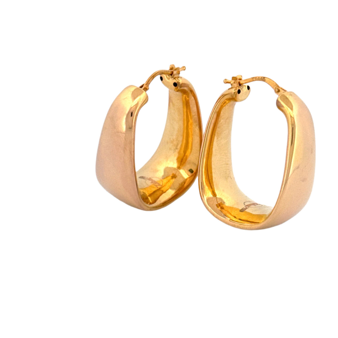 Ohrringe Gelbgold 18k - Mah-e Tala (Goldener Halbmond)