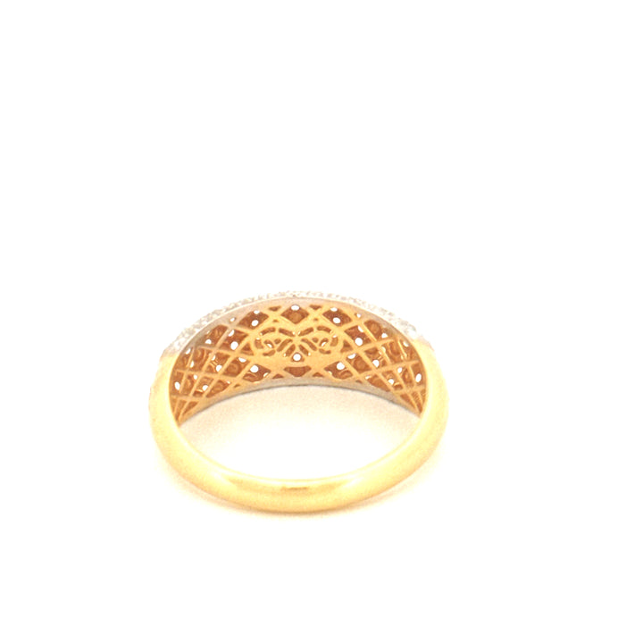 Ring Gelbgold &amp; Weissgold 18k - Ziba Mesle Almas (Schön, wie Diamanten)