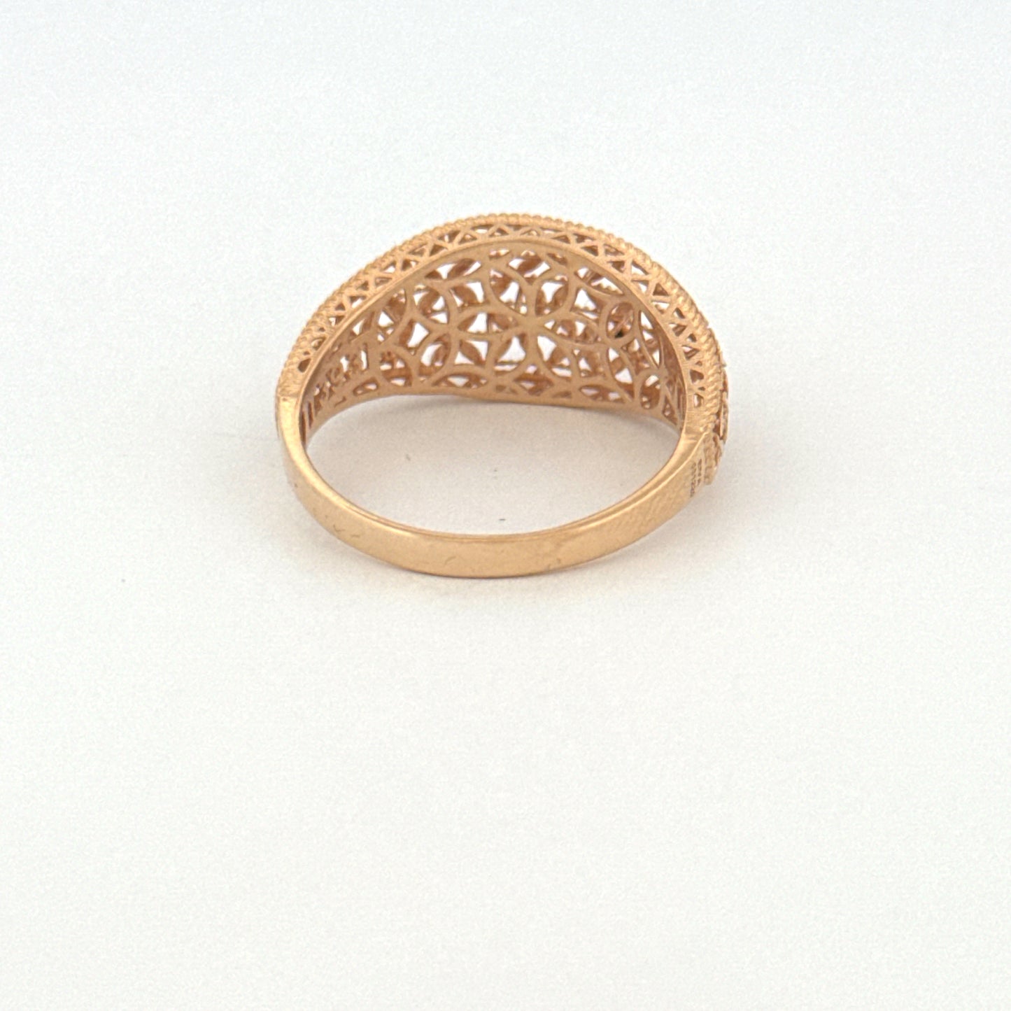 Ring Gelbgold 18k – Golbarg-e Pichideh (Verflochtene Blüte)