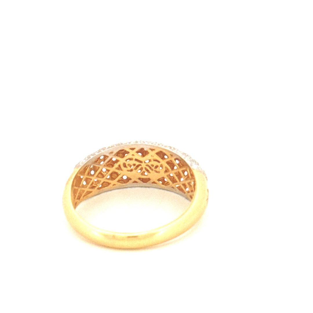 Ring Gelbgold &amp; Weissgold 18k - Ziba Mesle Almas (Schön, wie Diamanten)
