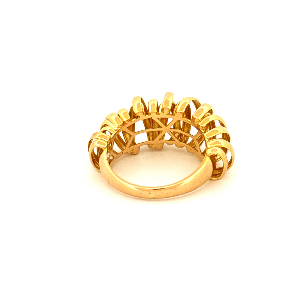 Ring Gelbgold 18k - Navar-e Abrisham (Seidenbänder)
