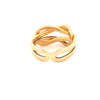Ring Gelbgold 18k - Gereh-e Tala (Goldener Knoten)