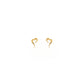 Ohrstecker Gelbgold 18k – Del‑e Keshideh (Gezogenes Herz)