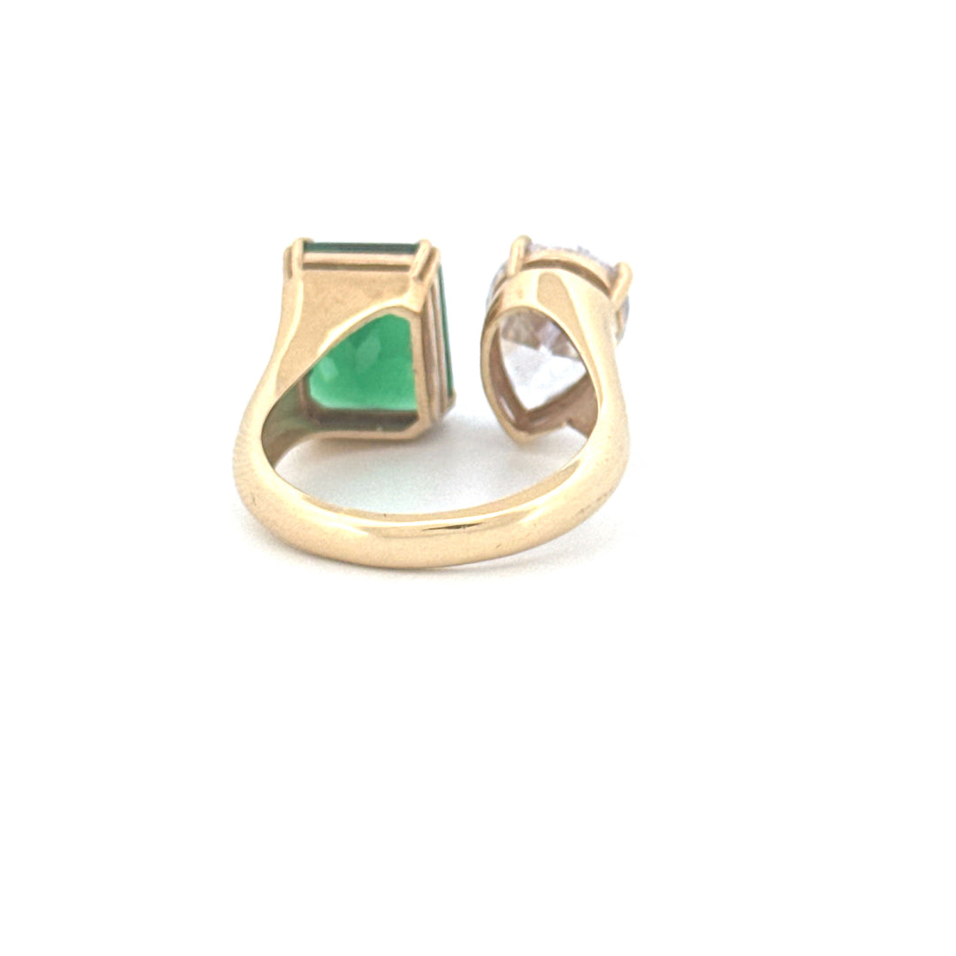 Ring Gelbgold 18k – Do Jān (Zwei Seelen)