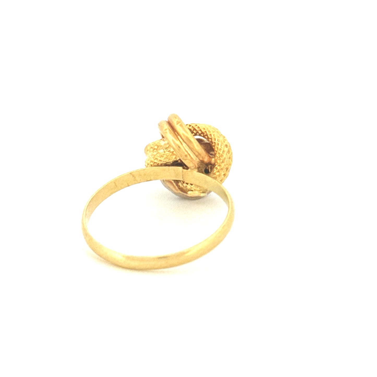 Ring Gelbgold & Weissgold 18k - Der gordische Knoten