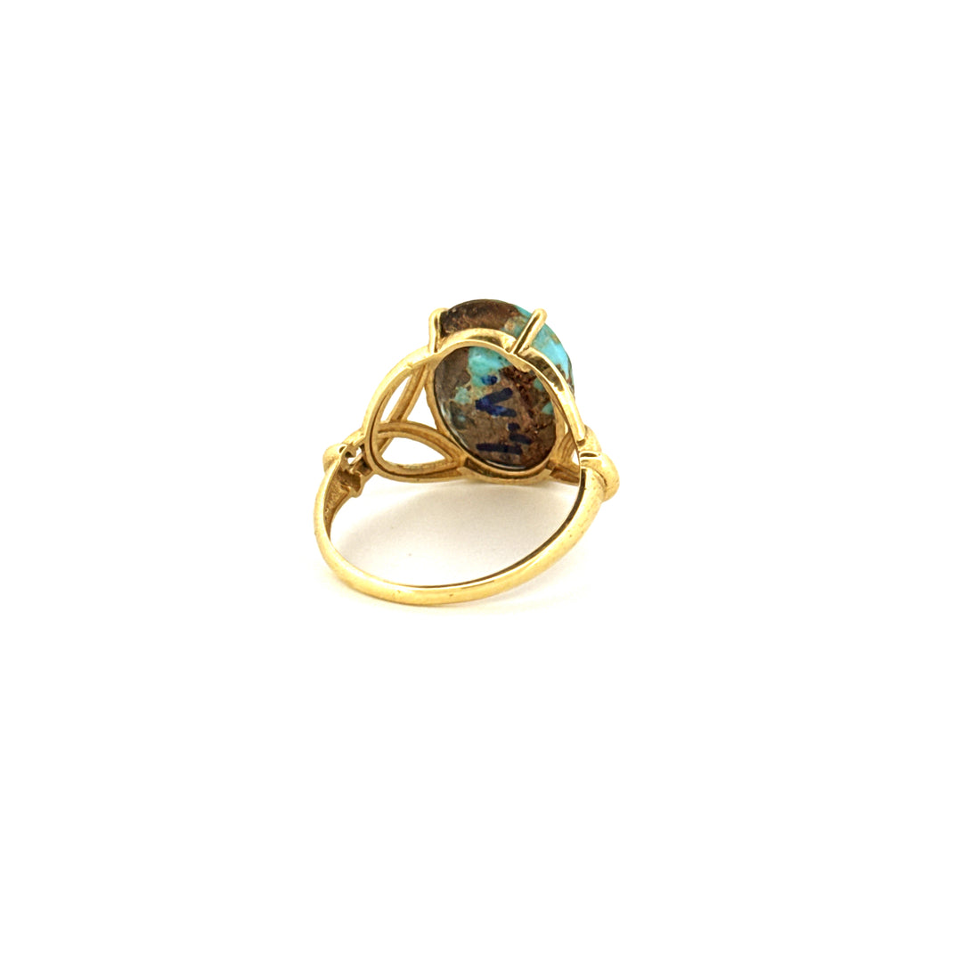 Ring Gelbgold 18k - Firuzeh (Türkis)