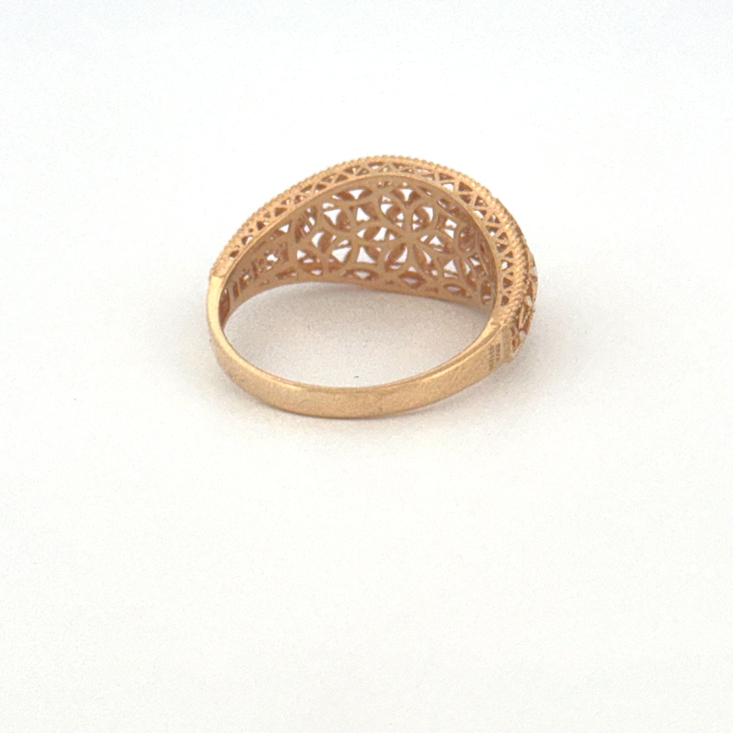 Ring Gelbgold 18k – Golbarg-e Pichideh (Verflochtene Blüte)