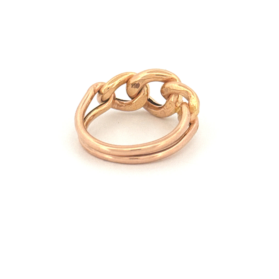 Ring Gelbgold 18k – Zanjir-e Arâm (Ruhige Kette)