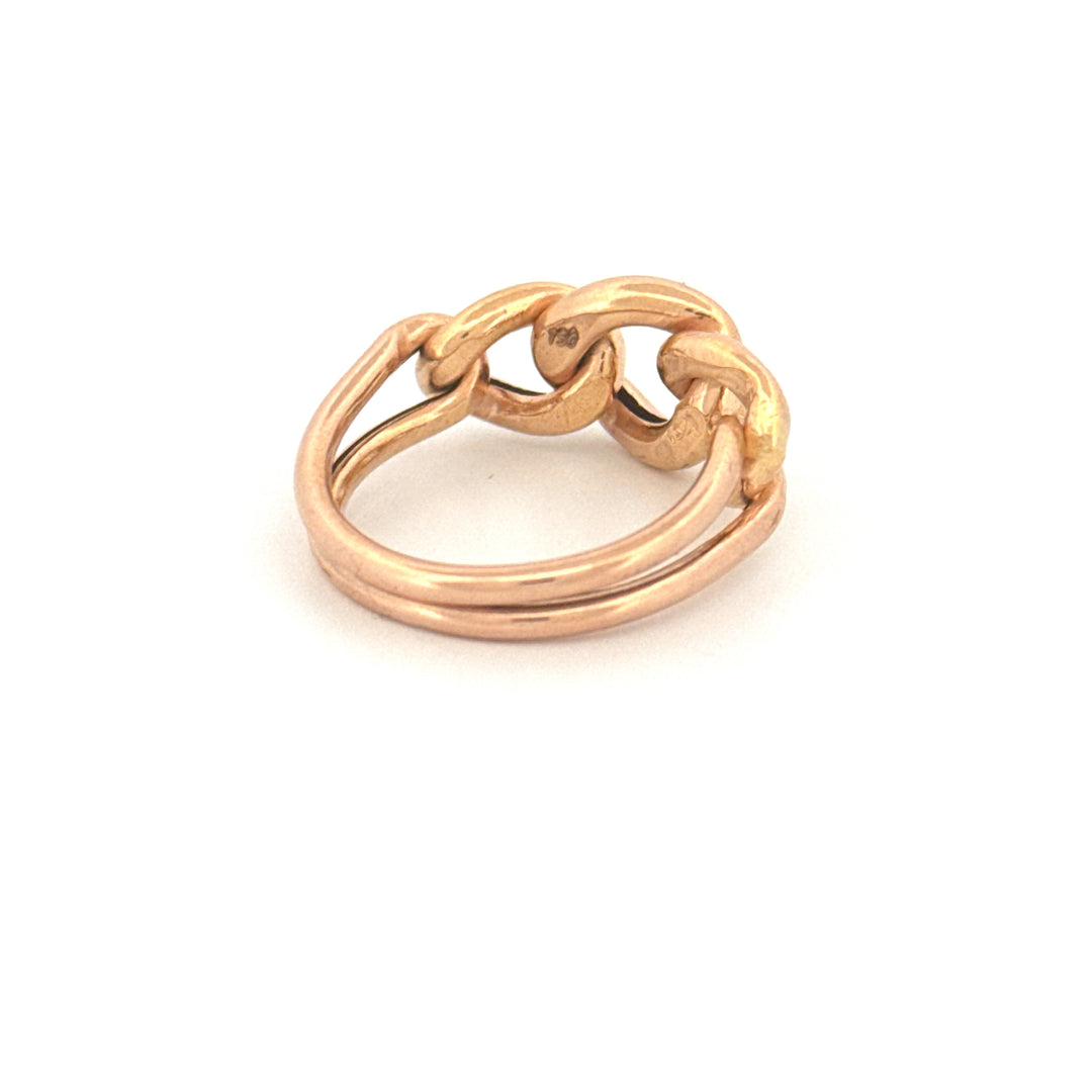 Ring Gelbgold 18k – Zanjir-e Arâm (Ruhige Kette)