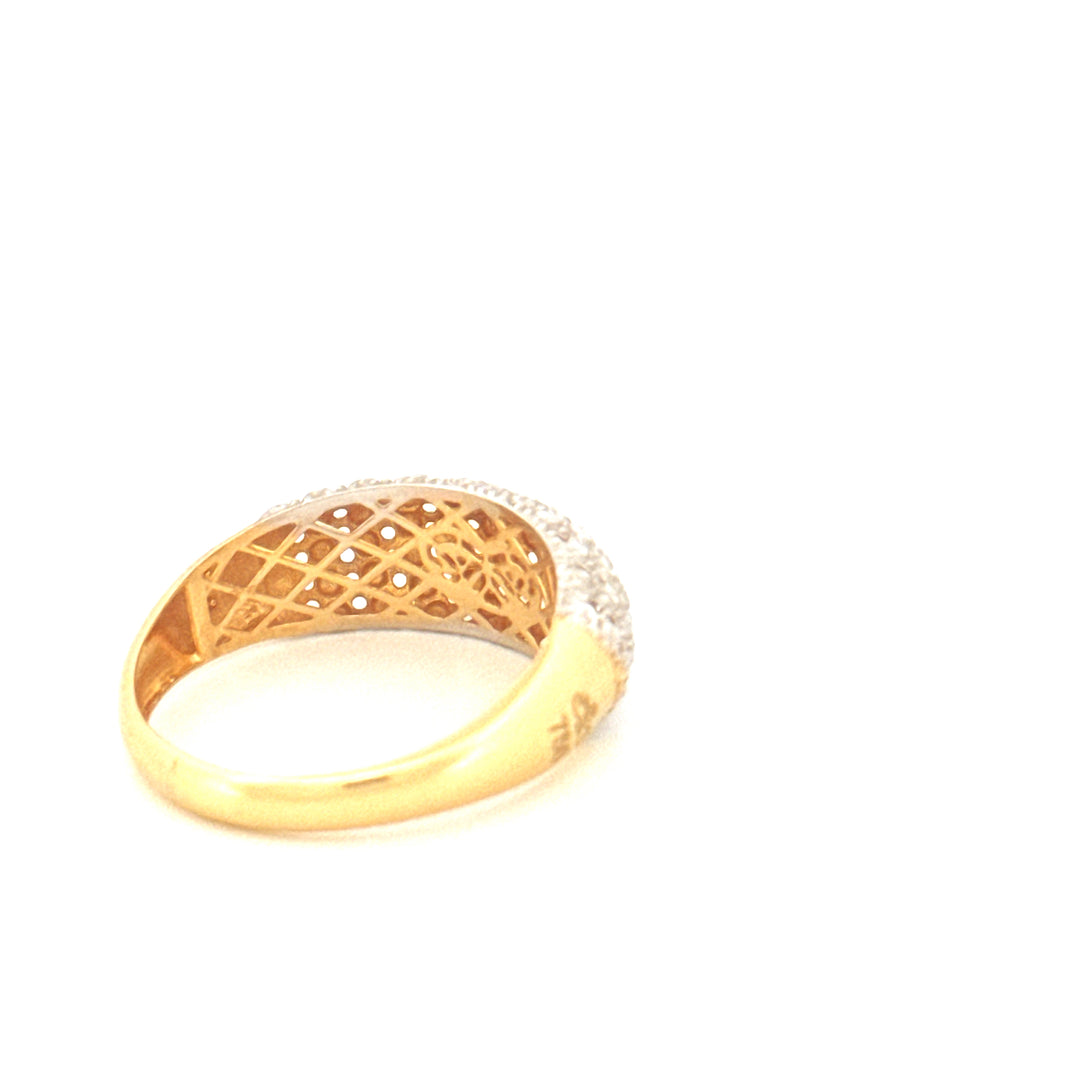 Ring Gelbgold &amp; Weissgold 18k - Ziba Mesle Almas (Schön, wie Diamanten)