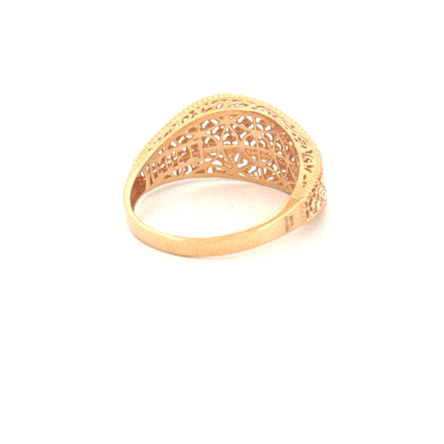 Ring Gelbgold 18k – Naghsh-e Mahram (Vertrautes Muster)