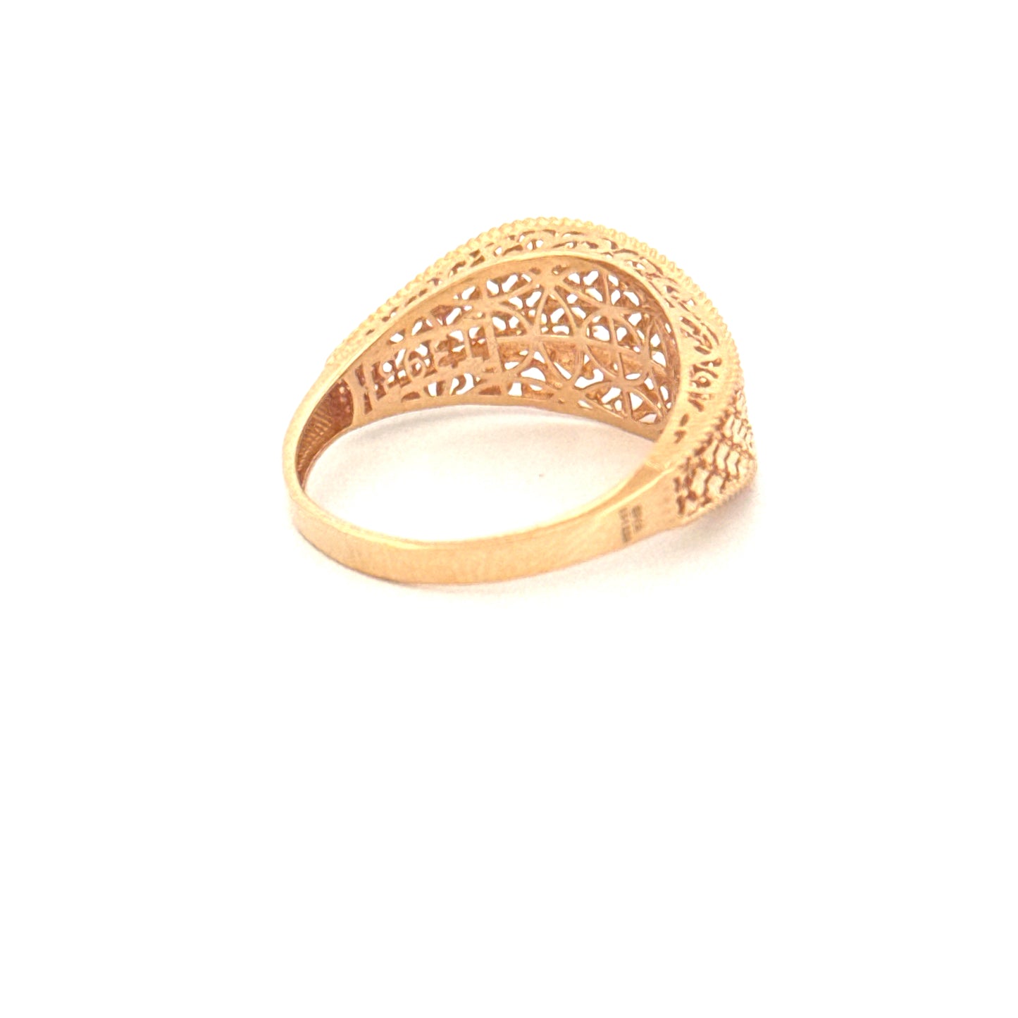 Ring Gelbgold 18k – Naghsh-e Mahram (Vertrautes Muster)