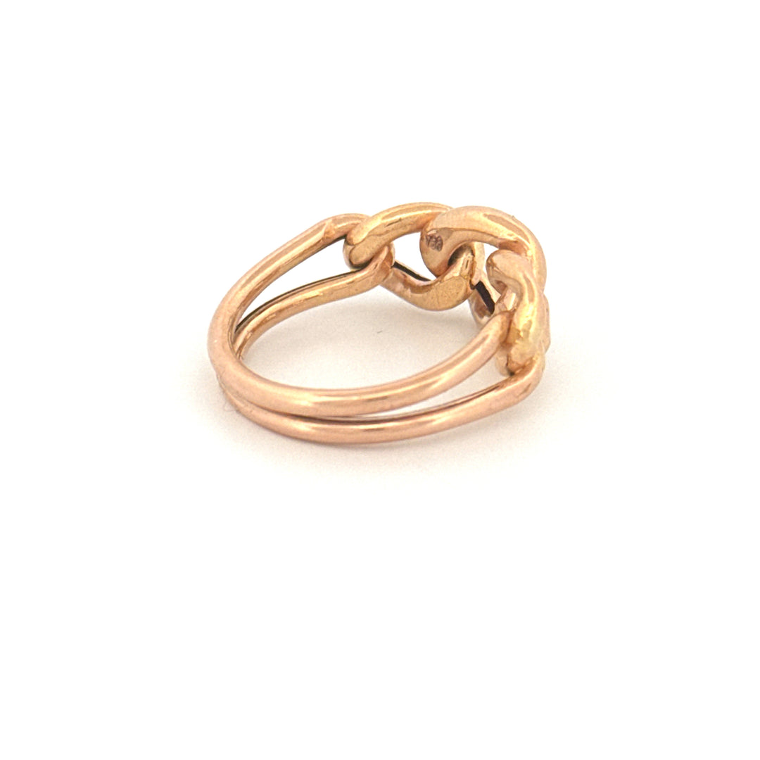Ring Gelbgold 18k – Zanjir-e Arâm (Ruhige Kette)