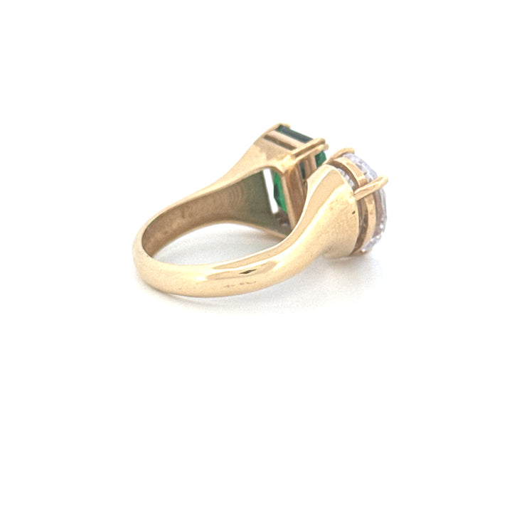 Ring Gelbgold 18k – Do Jān (Zwei Seelen)