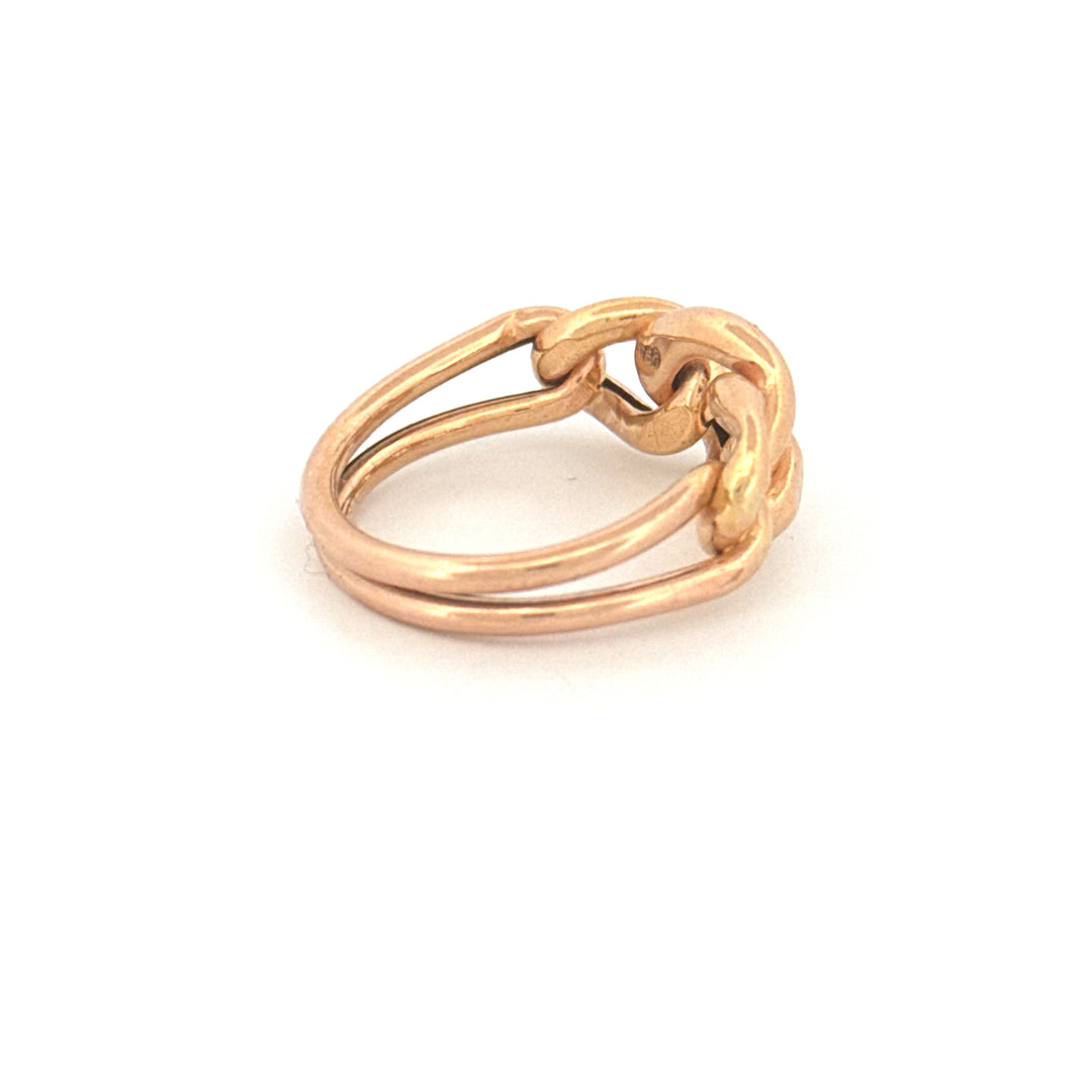 Ring Gelbgold 18k – Zanjir-e Arâm (Ruhige Kette)