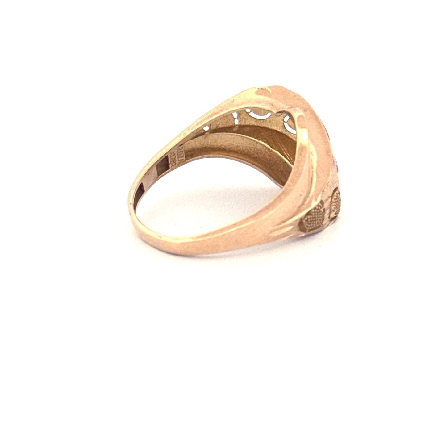 Ring Gelbgold & Weissgold 18k – Delhā-ye Rangārang (Herzen in Farbe)