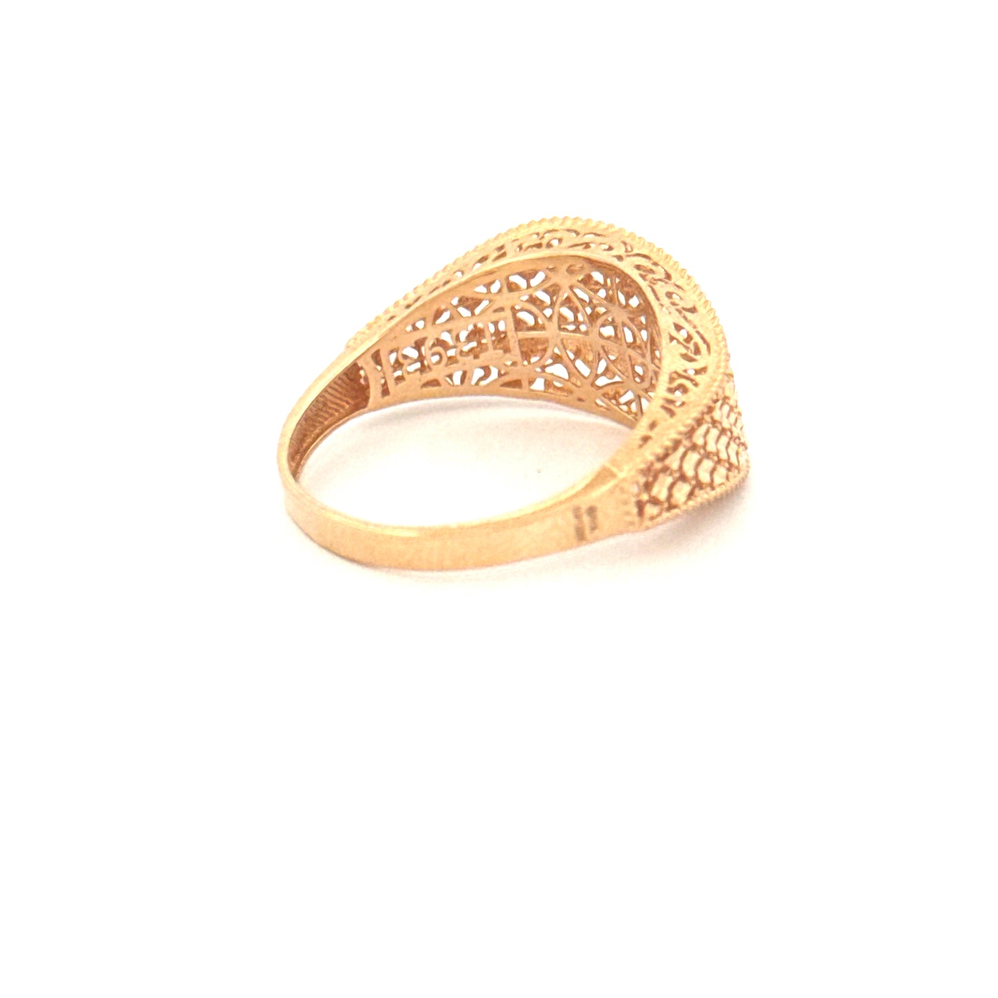 Ring Gelbgold 18k – Naghsh-e Mahram (Vertrautes Muster)