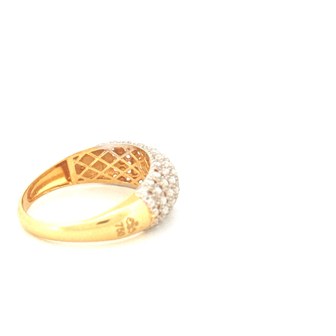 Ring Gelbgold &amp; Weissgold 18k - Ziba Mesle Almas (Schön, wie Diamanten)
