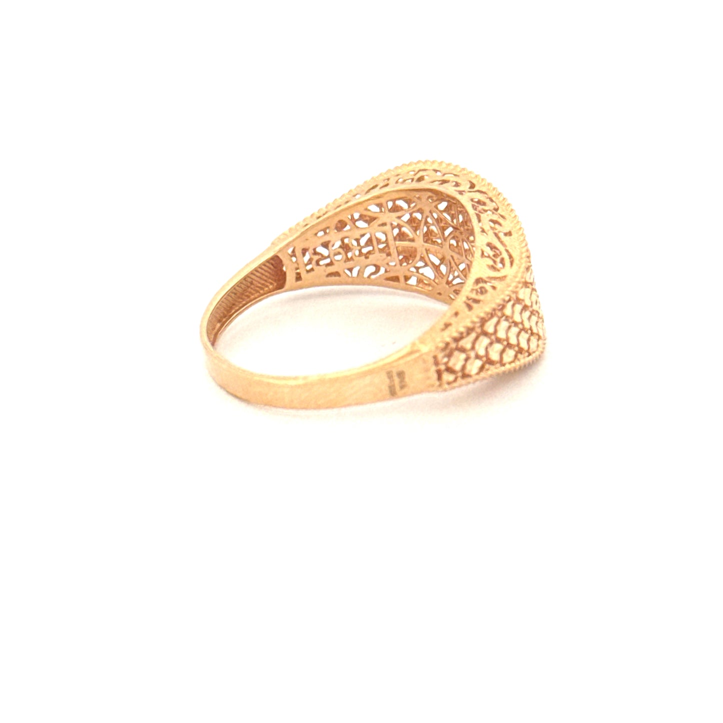 Ring Gelbgold 18k – Naghsh-e Mahram (Vertrautes Muster)