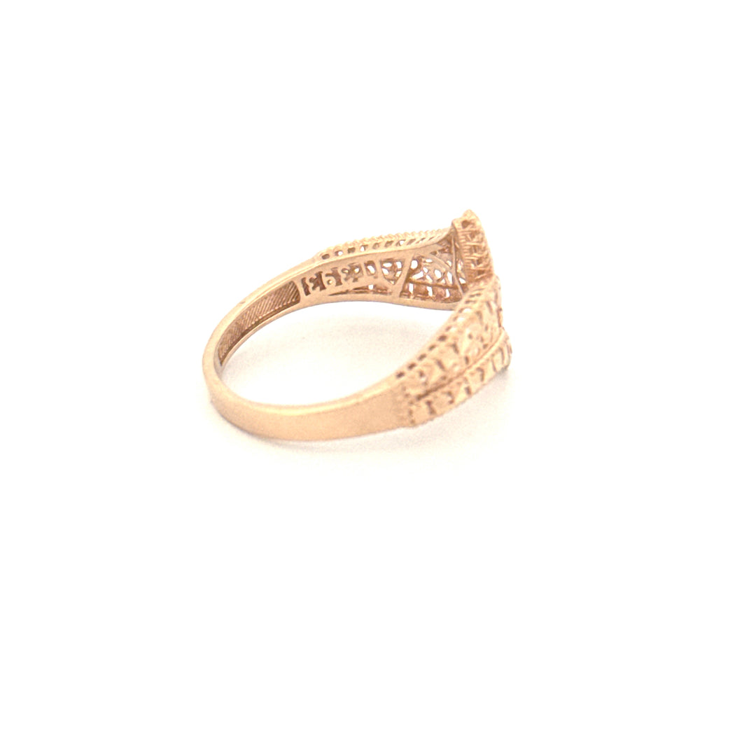 Ring Gelbgold 18k – Mehrâb (Bogenform)