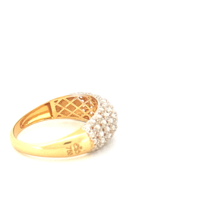 Ring Gelbgold &amp; Weissgold 18k - Ziba Mesle Almas (Schön, wie Diamanten)