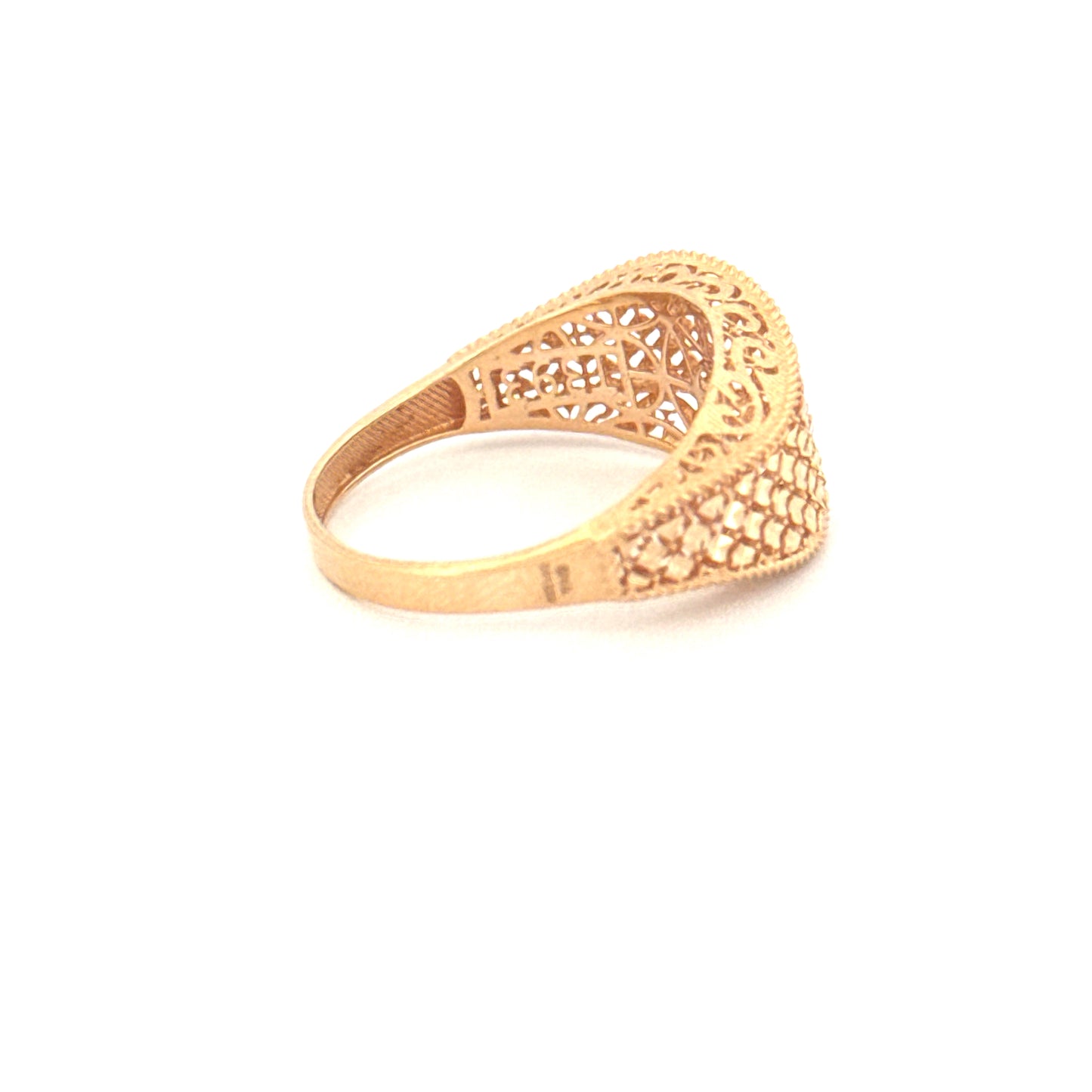 Ring Gelbgold 18k – Naghsh-e Mahram (Vertrautes Muster)