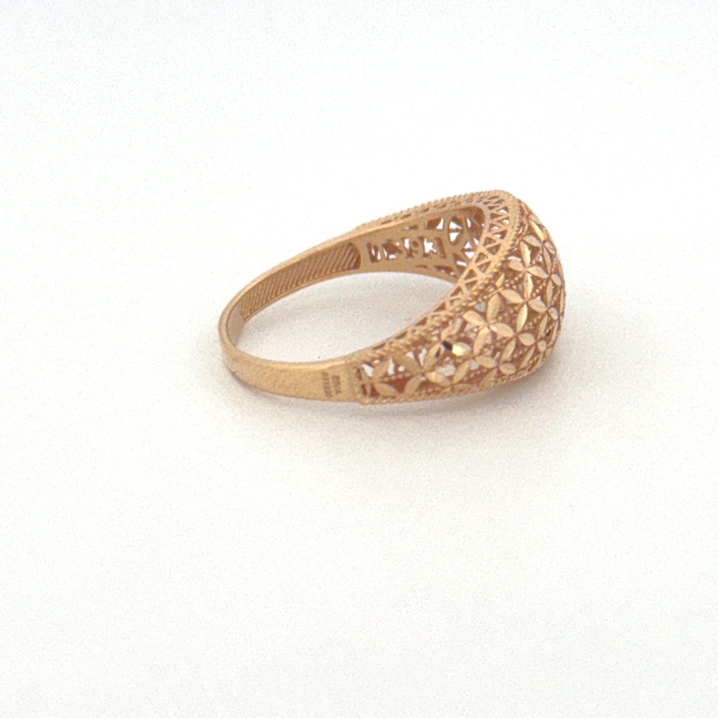 Ring Gelbgold 18k – Golbarg-e Pichideh (Verflochtene Blüte)