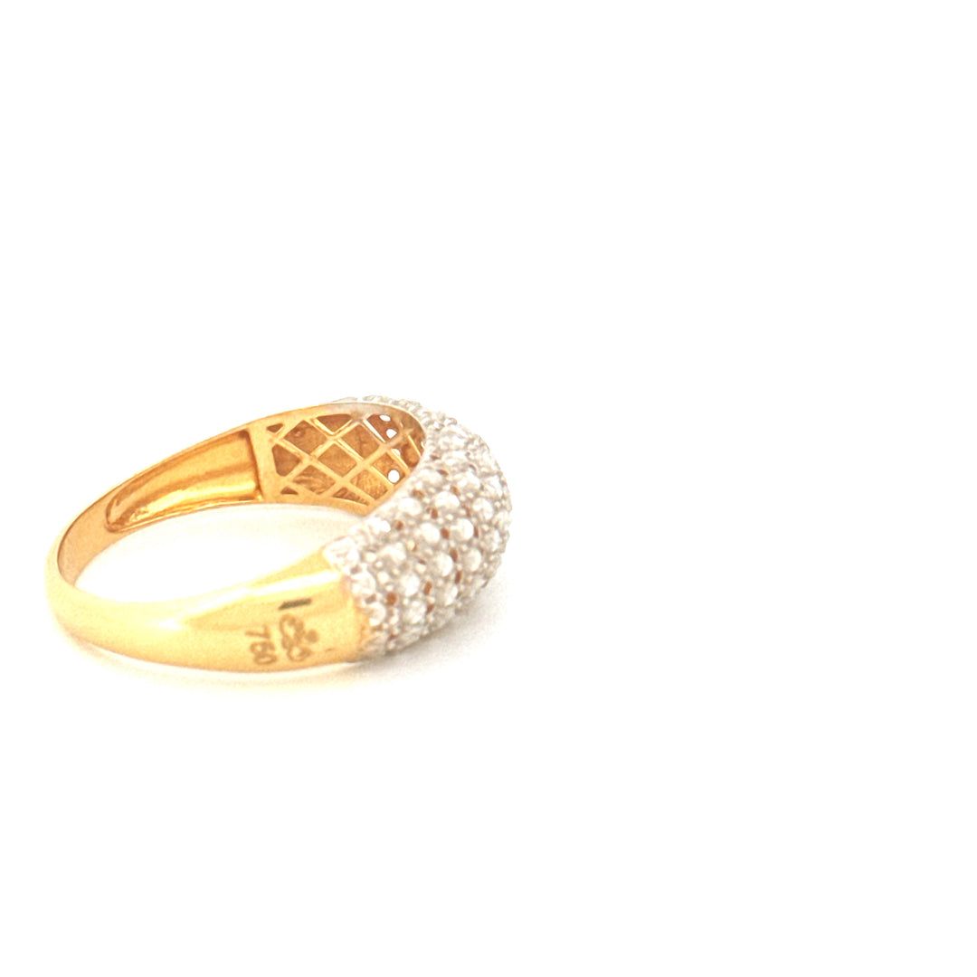 Ring Gelbgold &amp; Weissgold 18k - Ziba Mesle Almas (Schön, wie Diamanten)