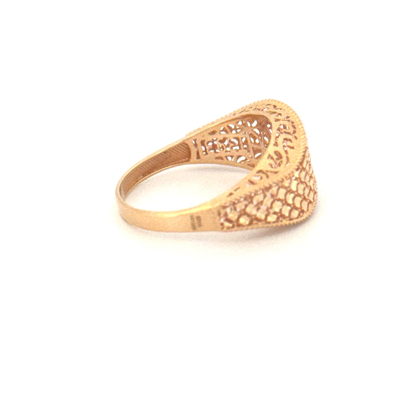 Ring Gelbgold 18k – Naghsh-e Mahram (Vertrautes Muster)