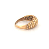 Ring Gelbgold & Weissgold 18k - Moj-e Tala (Goldene Welle)