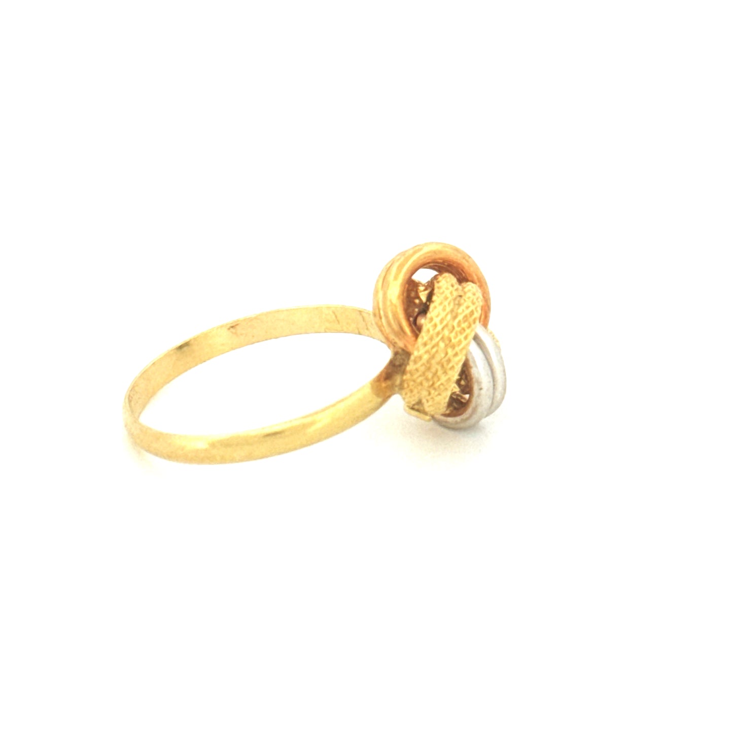 Ring Gelbgold & Weissgold 18k - Der gordische Knoten