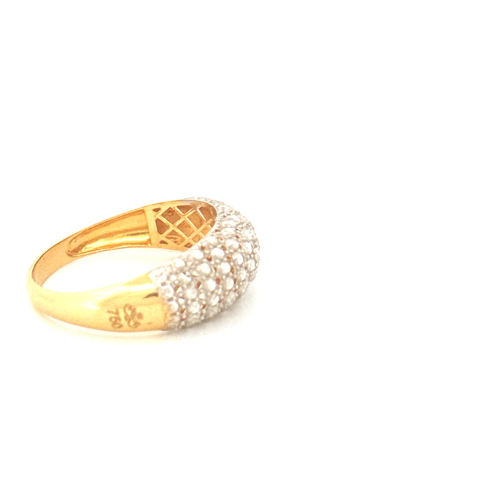 Ring Gelbgold &amp; Weissgold 18k - Ziba Mesle Almas (Schön, wie Diamanten)