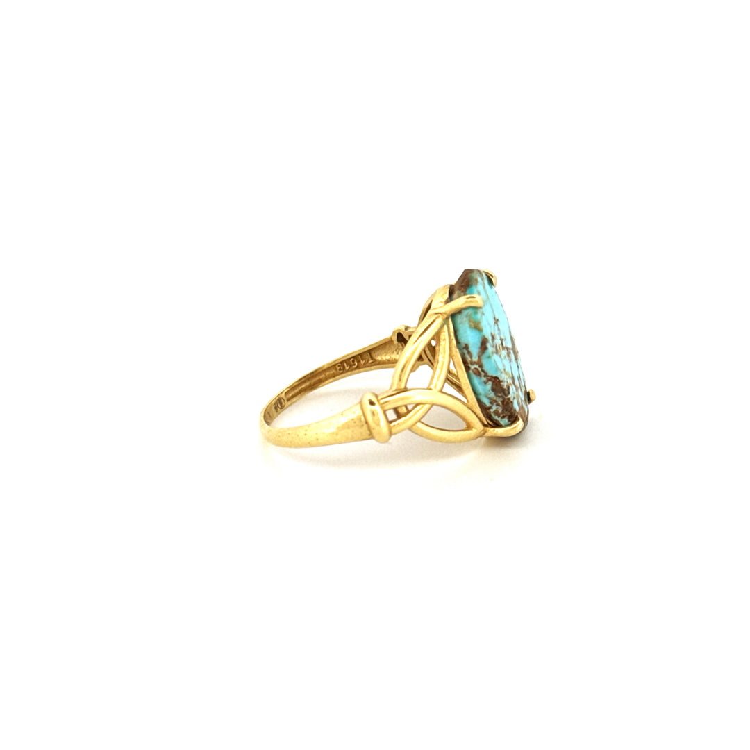 Ring Gelbgold 18k - Firuzeh (Türkis)