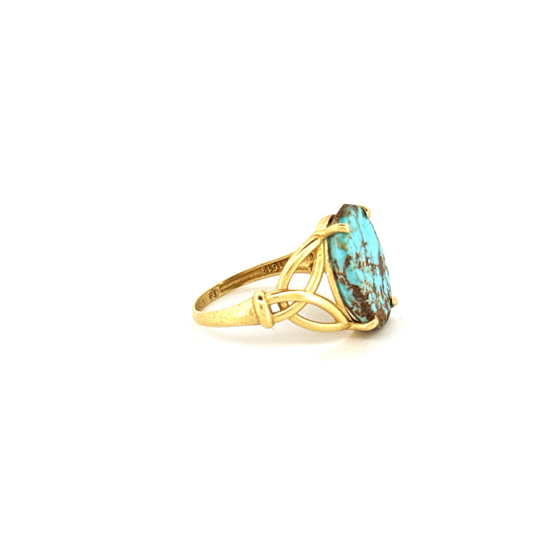 Ring Gelbgold 18k - Firuzeh (Türkis)