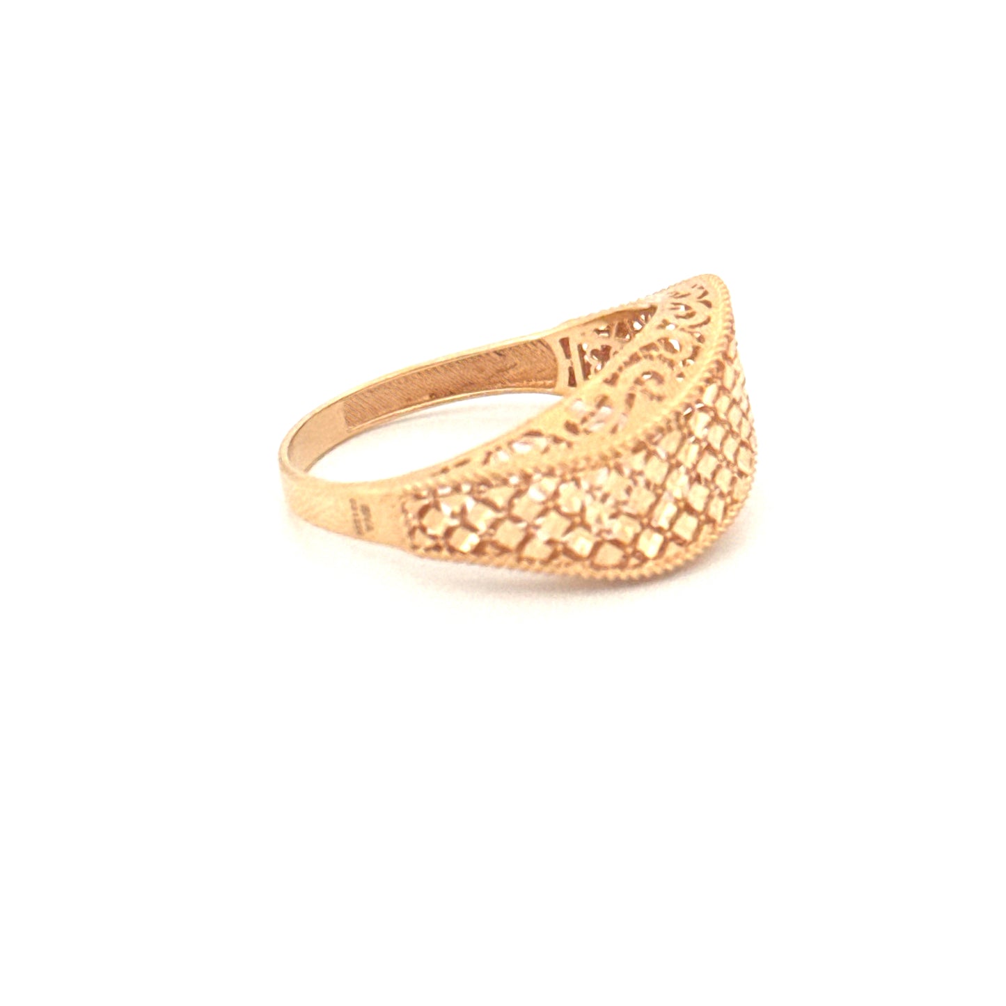 Ring Gelbgold 18k – Naghsh-e Mahram (Vertrautes Muster)