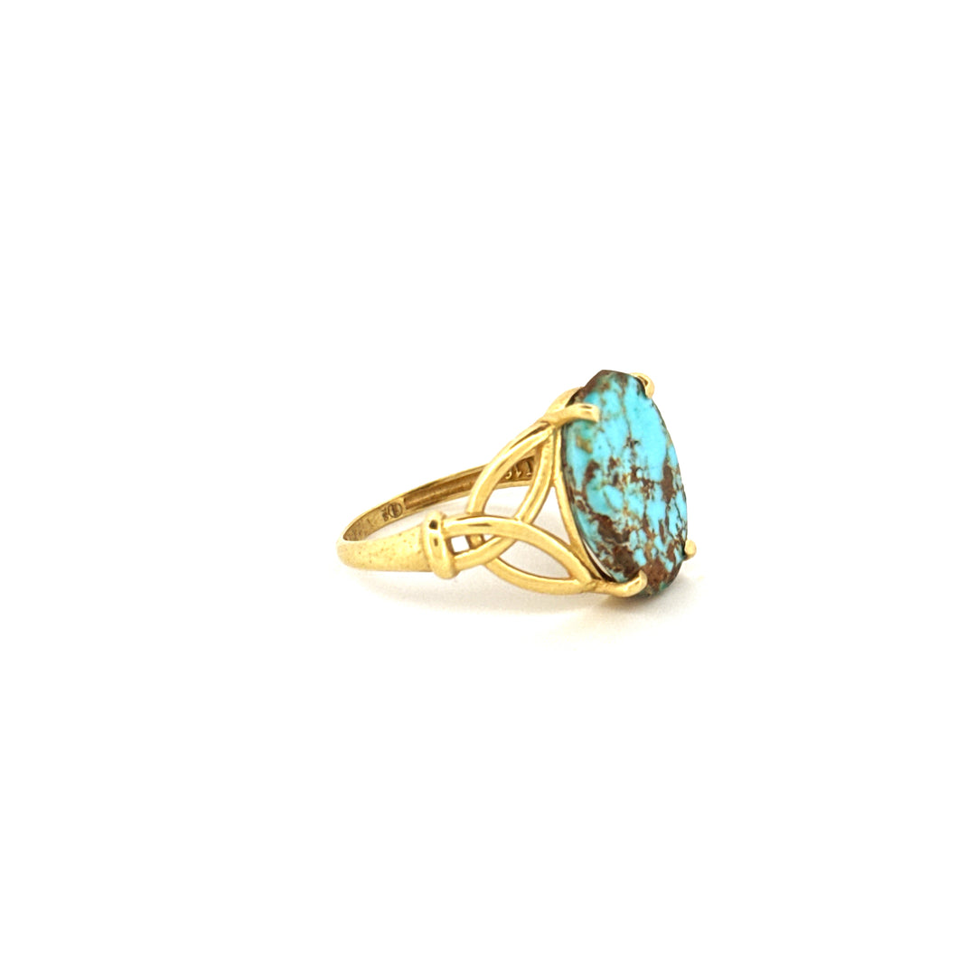 Ring Gelbgold 18k - Firuzeh (Türkis)