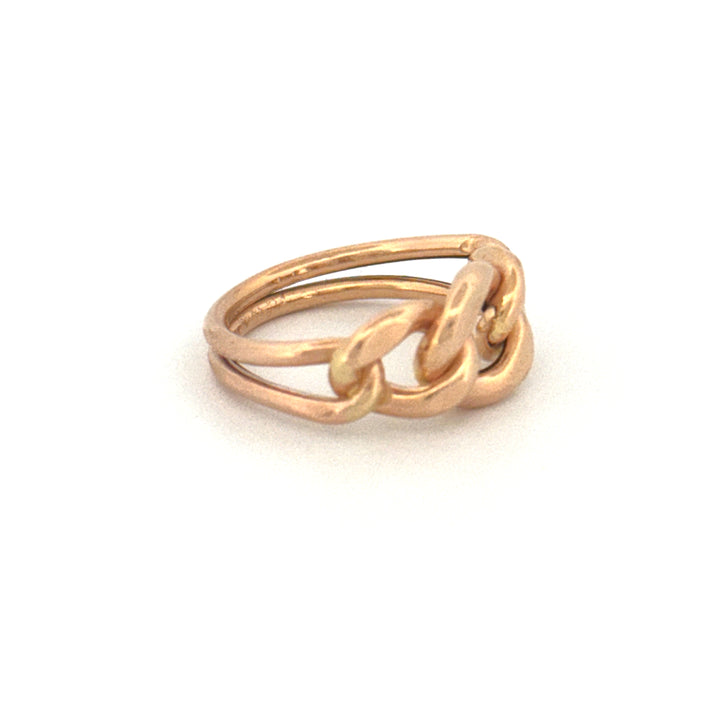 Ring Gelbgold 18k – Zanjir-e Arâm (Ruhige Kette)