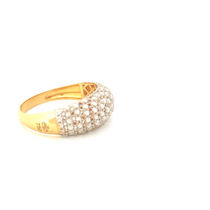 Ring Gelbgold &amp; Weissgold 18k - Ziba Mesle Almas (Schön, wie Diamanten)