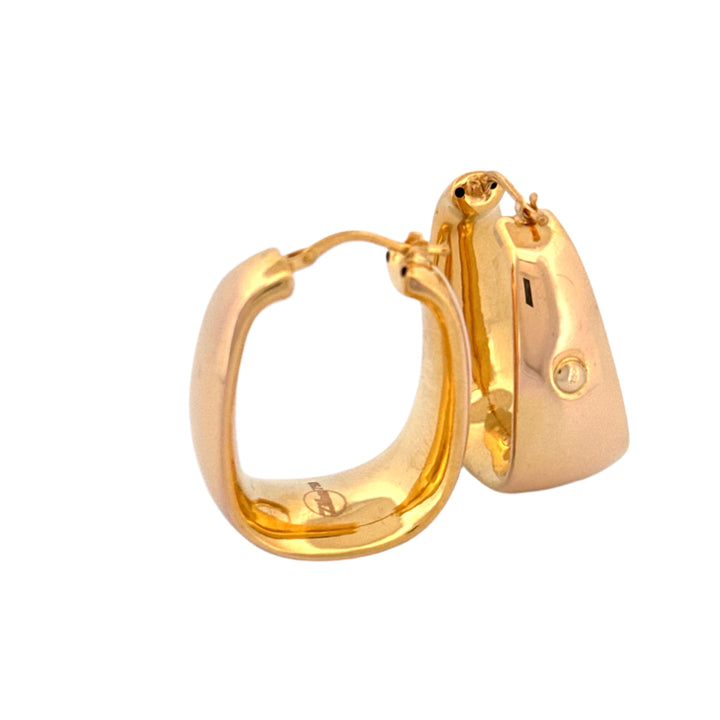 Ohrringe Gelbgold 18k - Mah-e Tala (Goldener Halbmond)