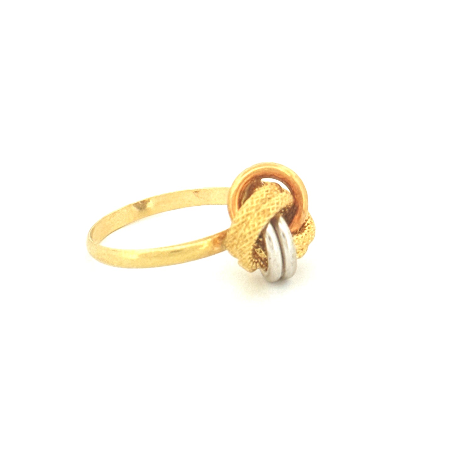 Ring Gelbgold & Weissgold 18k - Der gordische Knoten