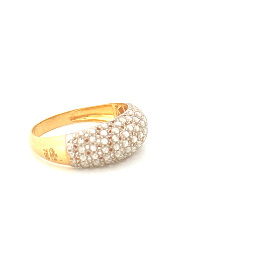 Ring Gelbgold &amp; Weissgold 18k - Ziba Mesle Almas (Schön, wie Diamanten)