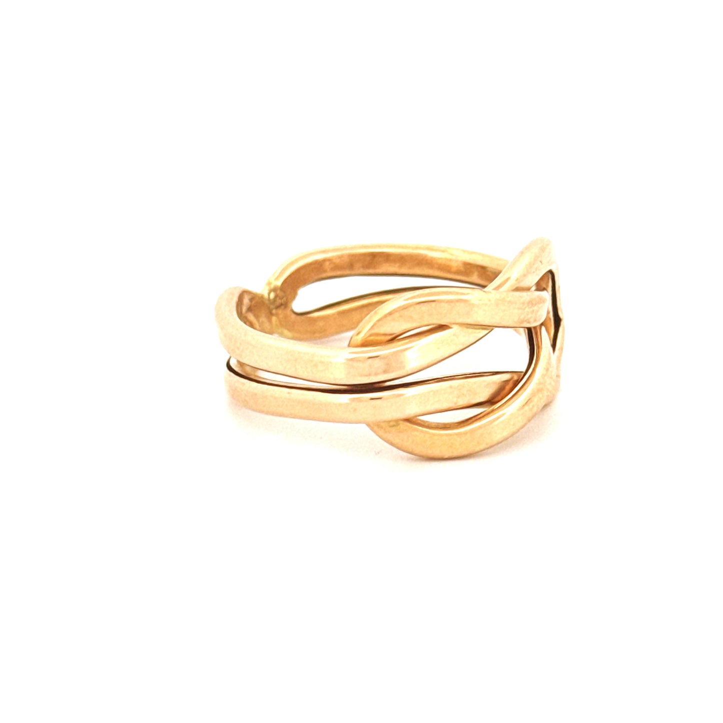 Ring Gelbgold 18k - Gereh-e Tala (Goldener Knoten)