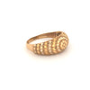 Ring Gelbgold & Weissgold 18k - Moj-e Tala (Goldene Welle)