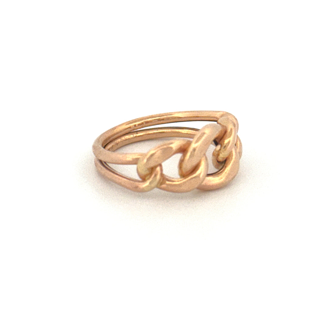 Ring Gelbgold 18k – Zanjir-e Arâm (Ruhige Kette)