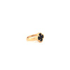 Ring Gelbgold 18k – Shabdar-e Kuchak-e Siah (Kleines schwarzes Kleeblatt)